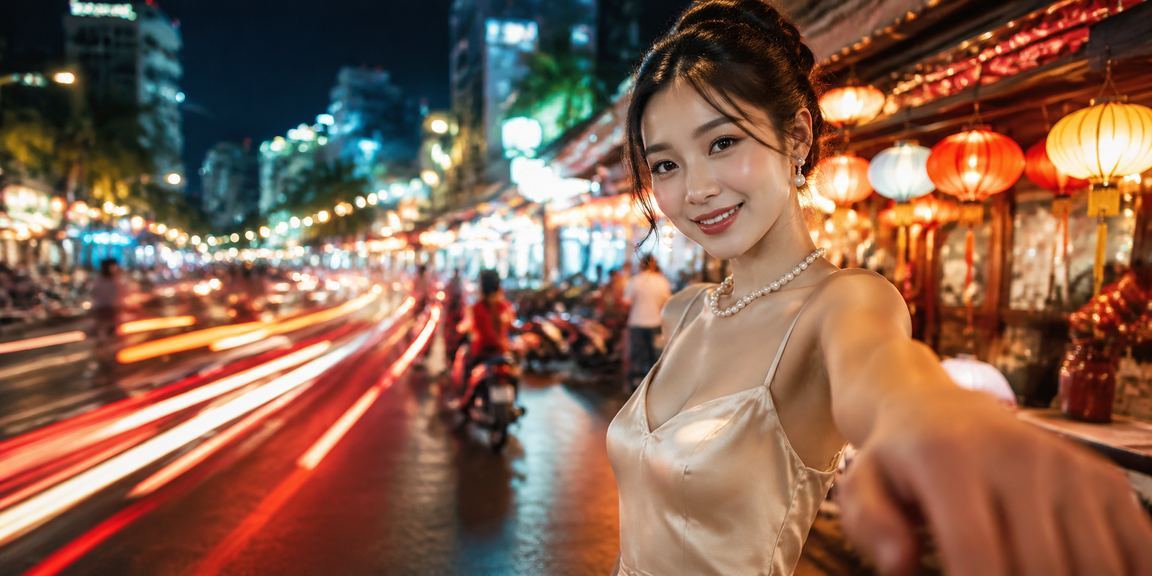 Khung cảnh chợ đêm Nha Trang sôi động, nơi người dùng thường xem kết quả cá cược trực tuyến